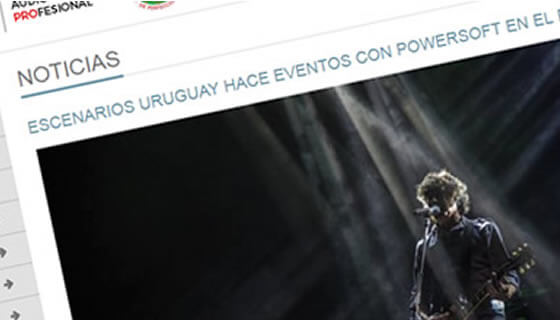 Escenarios Uruguay hace eventos con Powersoft en el país latino