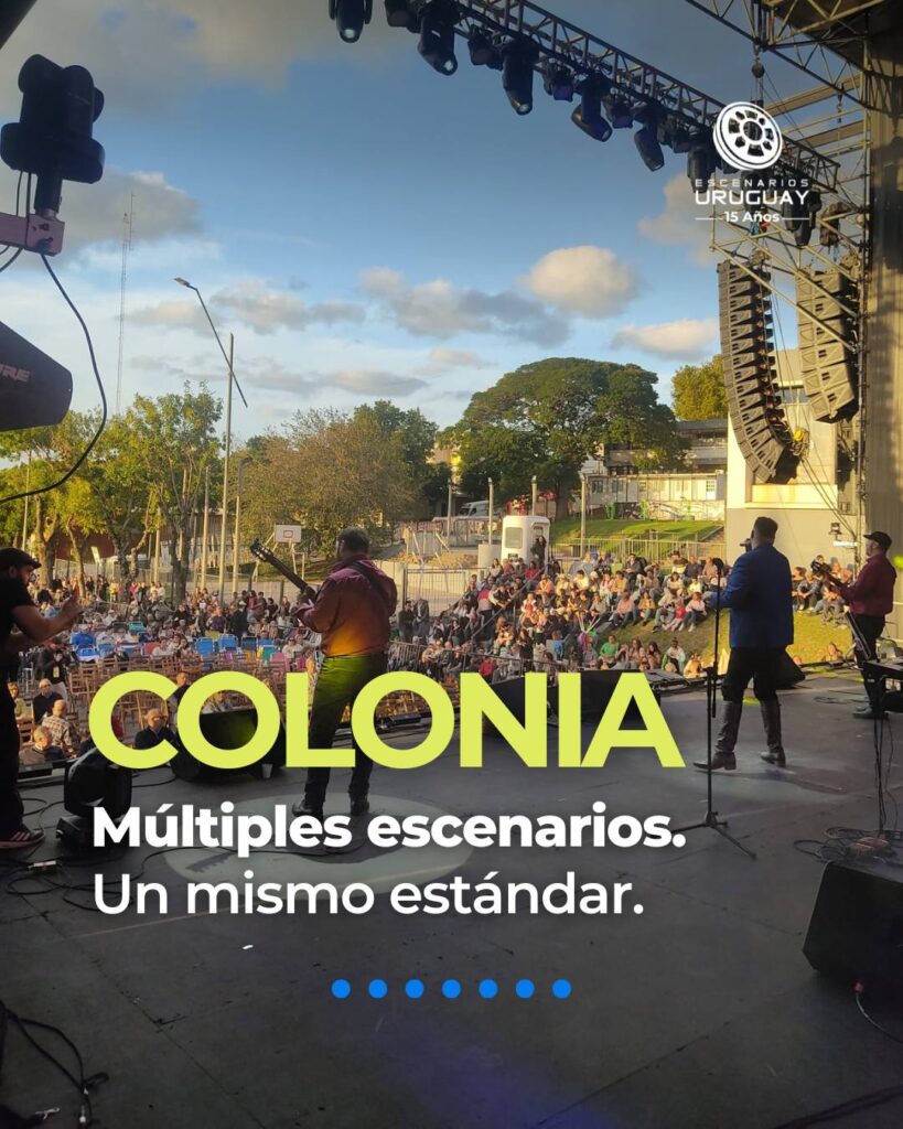 Operativa en Colonia: Montaje de escenarios para la Semana de Turismo