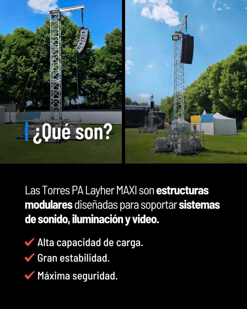 torres pa para eventos a gran escala